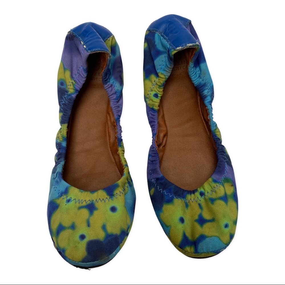 Lucky Brand Emma Floral Ballet Flats Us7 89